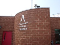 Store front for Calgary Public Library